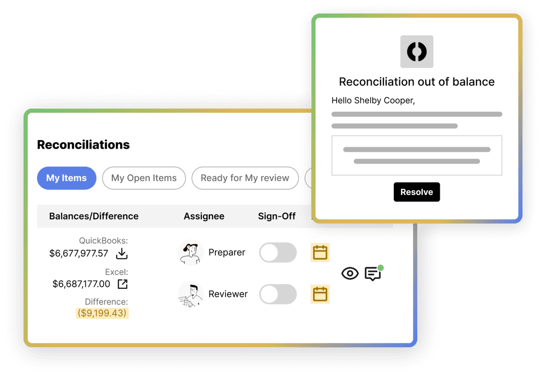 Ensure reconciliation accuracy